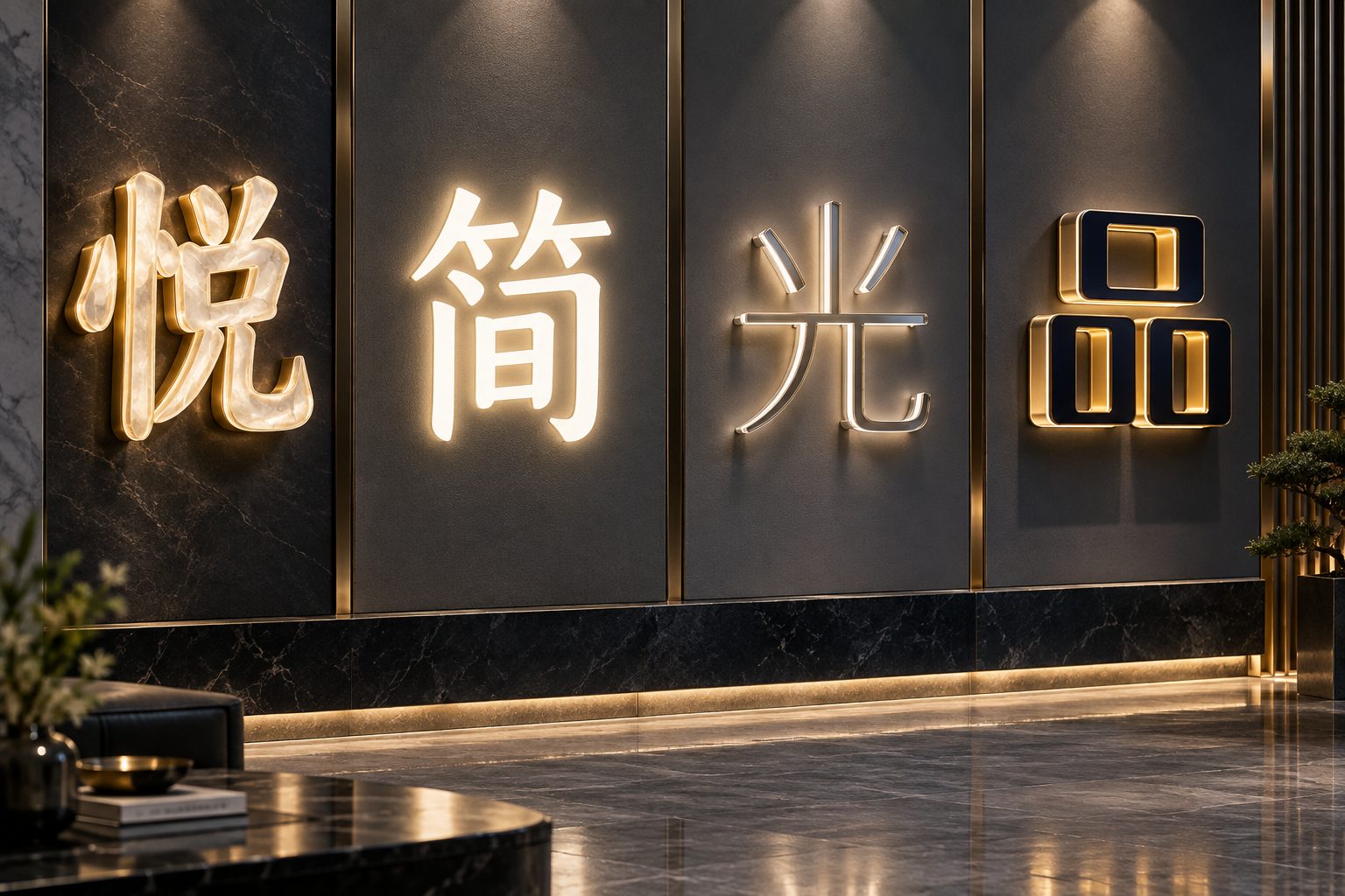 树脂字、无边字、迷你字、亚克力字有什么区别？