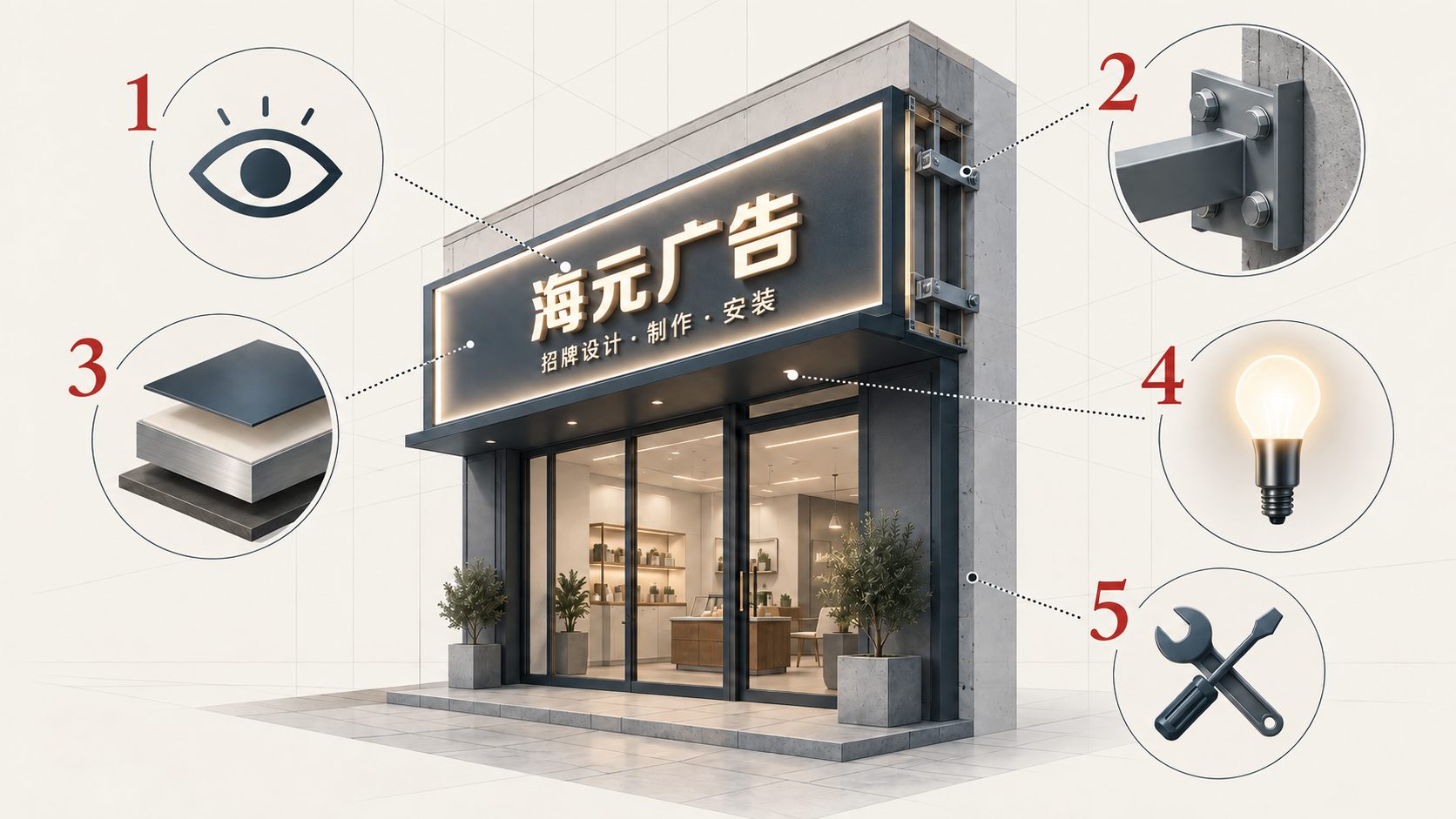 预算有限时，门店招牌的钱应该花在哪里？