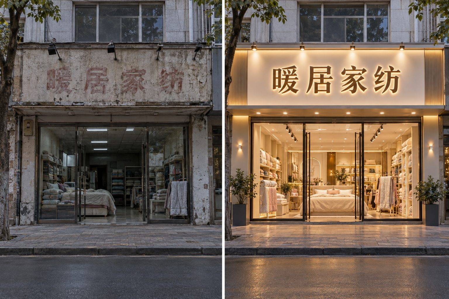门头招牌翻新还是全部重做？